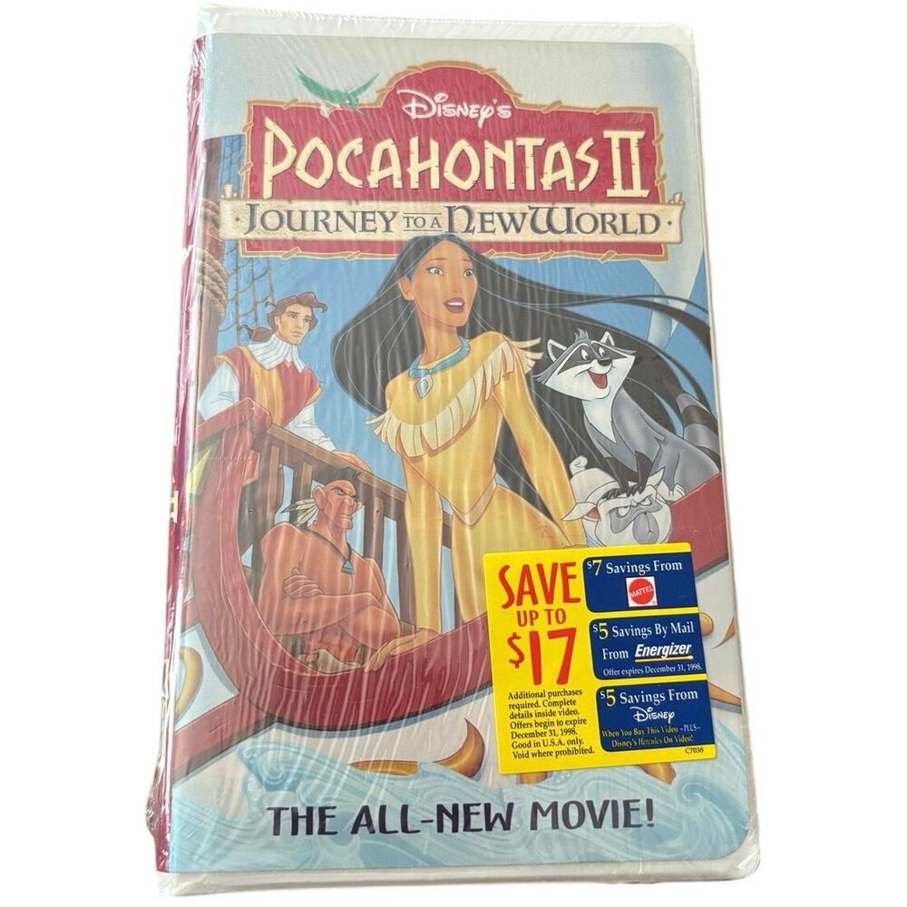 Pocahontas 2 Journey to a New World VHS tape (sealed)